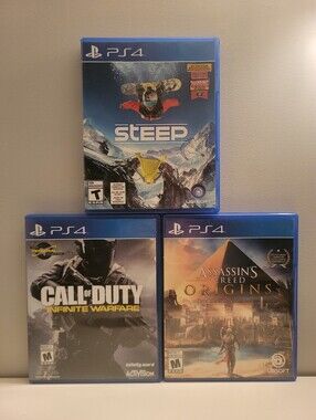 Lot Of 3 Playstation 4 Games - PS4